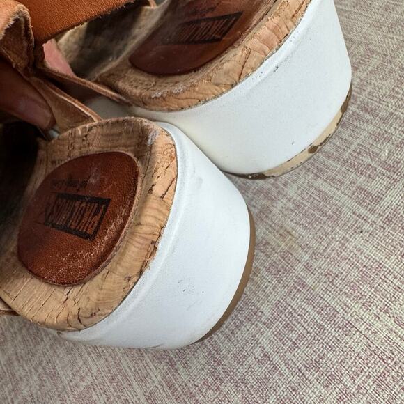 Pikolinos Women’s Mykonos Wedge Sandals Brandy Leather Size 37/ US 6.5-7 - Picture 6 of 10
